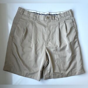 Grand Slam Tan Soft Pleated Front High Rise Golf Nice Khaki Shorts Men’s 36
